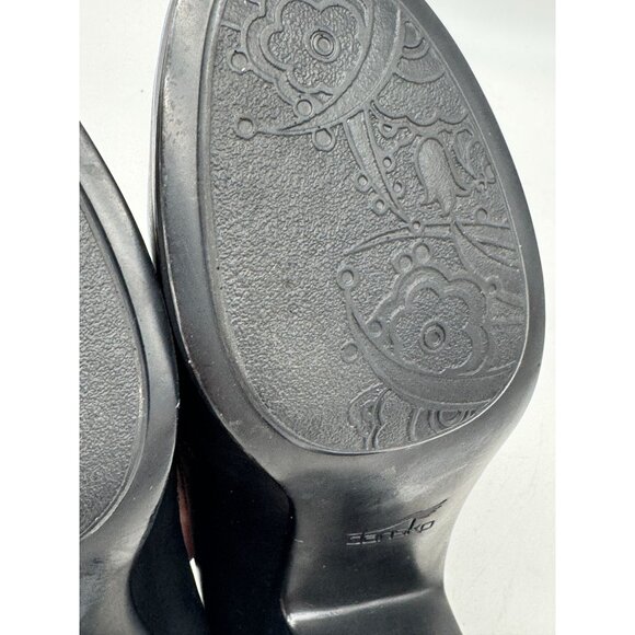 Dansko Womens Pumps Heeled Clogs Loafers Size 10 Black Leather Slip-On Party - Picture 13 of 13